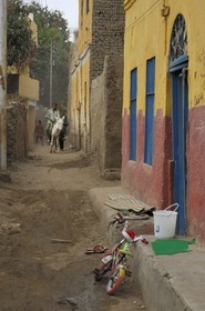 Egypte, Haute Egypte, Nubie, vallée du Nil, Assouan, Ile Elephantine, le village nubien