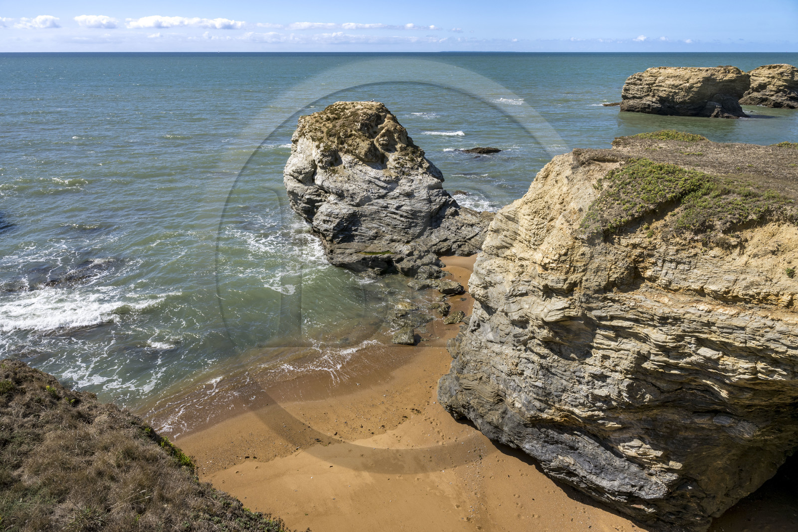 France, Vendée (85), Saint-Hilaire-de-Riez, la Corniche vendéenne