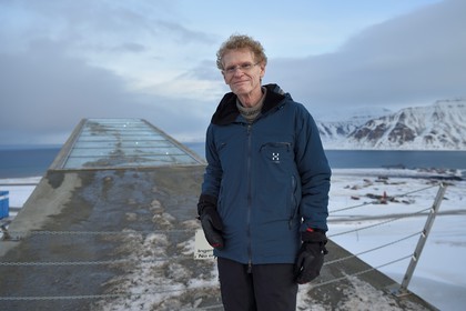 Norway, Svalbard, Spitzbergen, Longyearbyen, Svalbard Global Seed Vault (Seed Bank), Cary Fowler at the initiative of the Global Crop Diversity Trust and Seed Vault Project