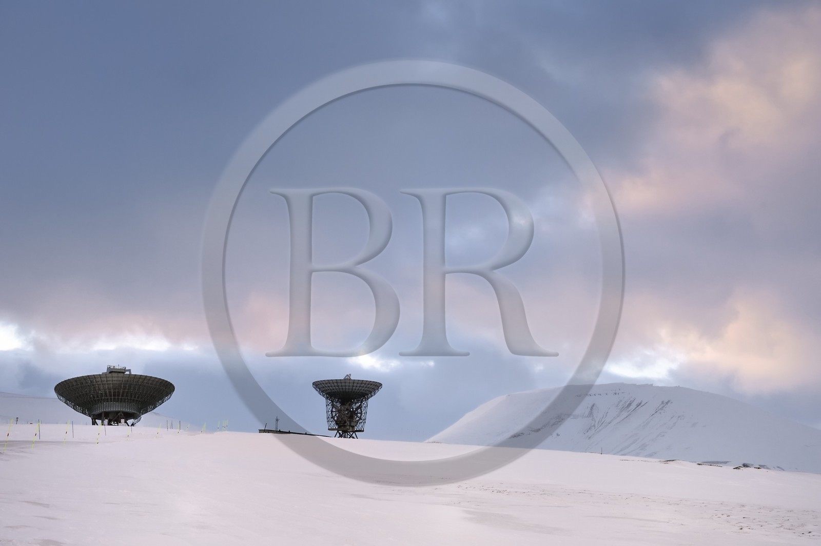 Norvège, Svalbard, Spitzberg, Longyearbyen, EISCAT (European Incoherent Scatter Scientific Association) Radars de la station scientifique