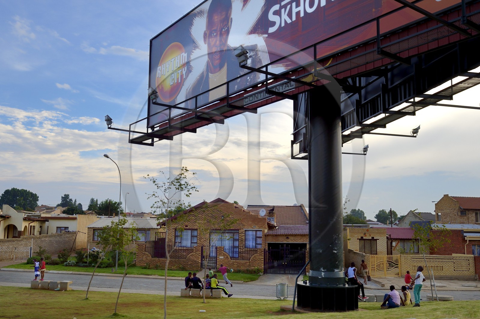 Afrique du Sud, province de Gauteng, Johannesburg, Soweto, quartier de Diepkloof, le township le long de Immink drive