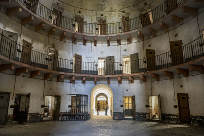 France, Saone et Loire, Autun, the former 19th century circular prison which will be integrated into the Rolin Museum