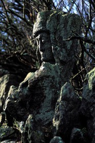 France, Ille et Vilaine, Rotheneuf, the sculpted Rocks from the father Foure between 1870 and 1900)