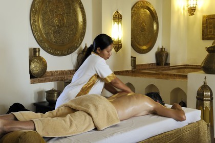 Tanzanie, archipel de Zanzibar, île de Unguja (Zanzibar), côte Sud-Est, Bwejuu, le luxueux Baraza Resort & Spa