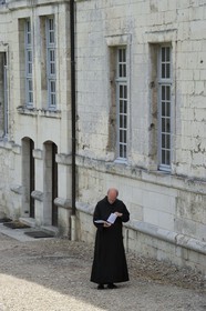 France, Seine-Maritime (76), Saint-Wandrille-Rançon, Abbaye de Saint-Wandrille, anciennement abbaye de Fontenelle, abbaye bénédictine fondée au VIIe siècle