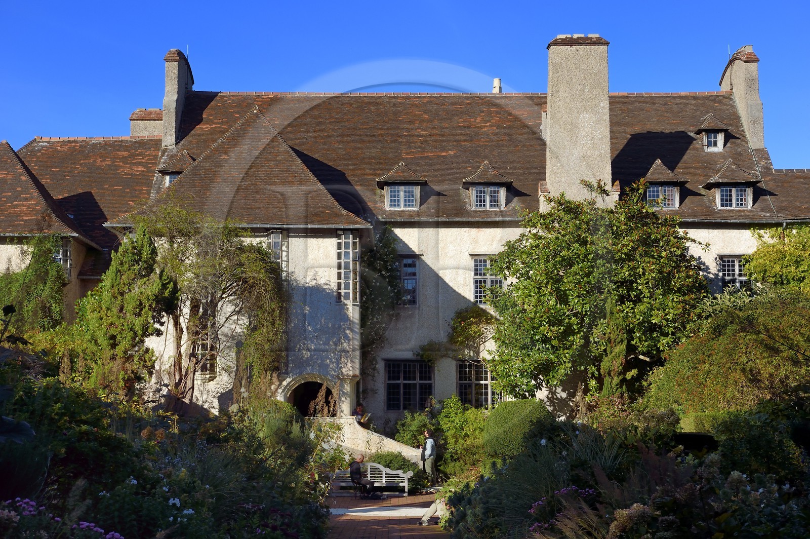 France, Seine-Maritime (76), Côte d'Albatre, Pays de Caux, Varengeville-sur-Mer, manoir du domaine Le Bois des Moutiers