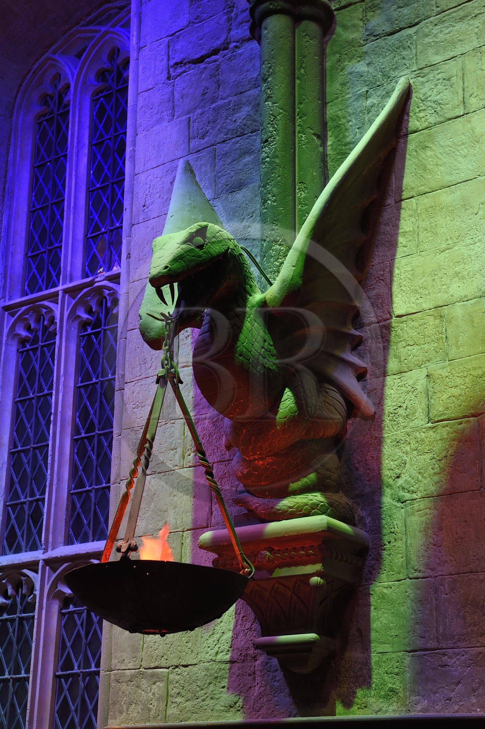 Royaume-Uni, Hertfordshire, Leavesden, Leavesden Film Studios, Harry Potter Studio Tour London, les coulisses du tournage des 8 films de Harry Potter, la grande salle de l'école de Poudlard