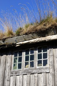 Norvège, Nordland, Iles Lofoten, Kabelvag - Storvagen, musée des Lofoten (Museum Nord-Lofotmuseet), rorbu (ancienne cabane de pêcheurs)