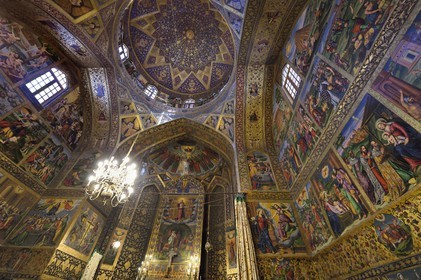 Iran, province d'Ispahan, Ispahan, quartier arménien de la Nouvelle-Djoulfa (Nor Djoura), la Cathédrale Vank plus connue sous le nom de Cathédrale Saint-Sauveur