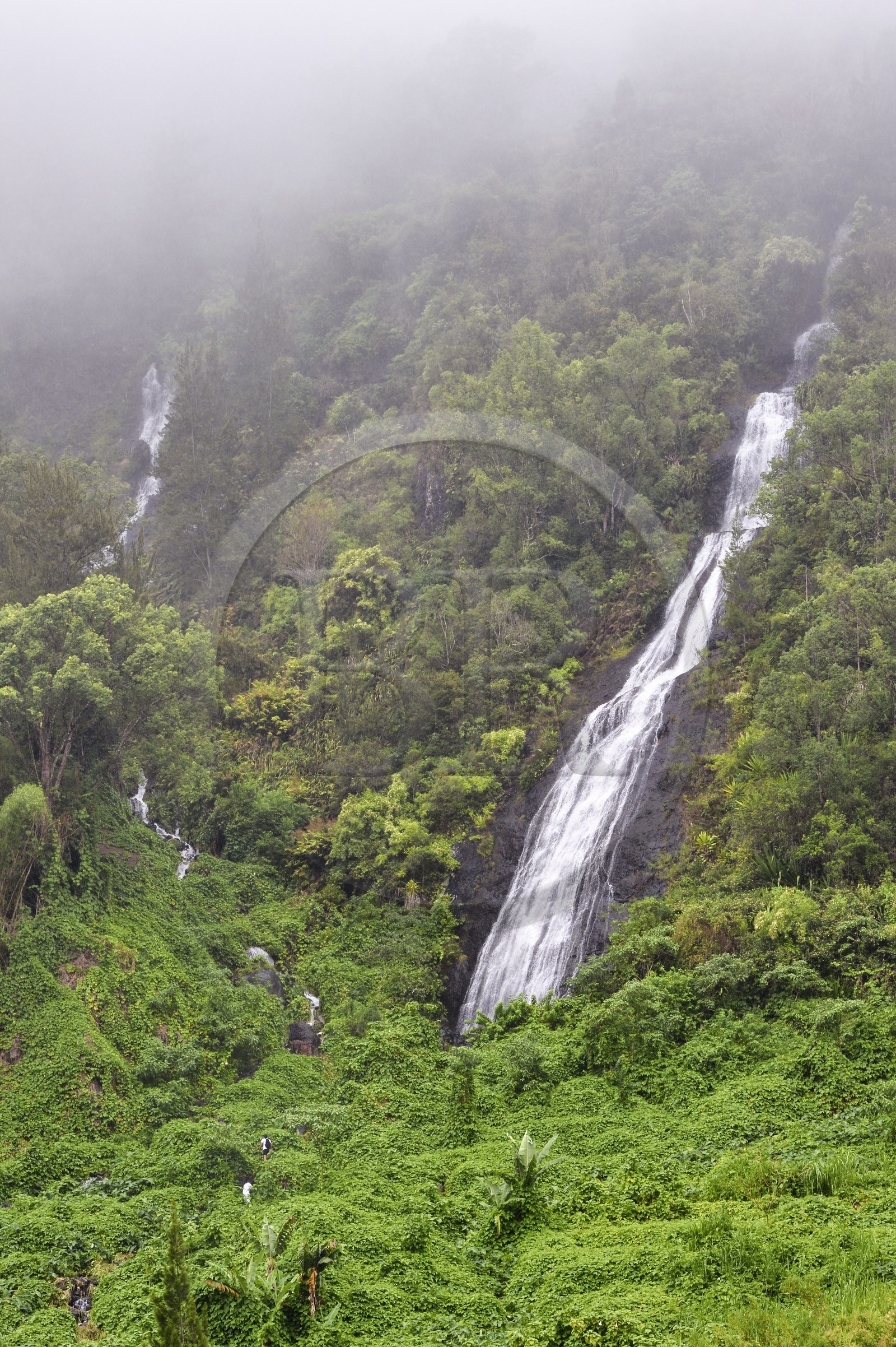 France, Ile de la Reunion, Cirque de Salazie, classé Patrimoine Mondial de l'UNESCO, cascade du Voile de la Mariée