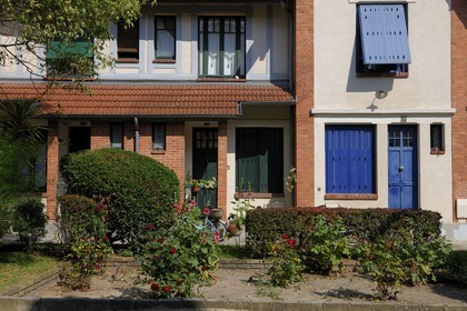 France, Paris (75), quartier de la Butte-aux-Cailles, la Petite Alsace rue Daviel