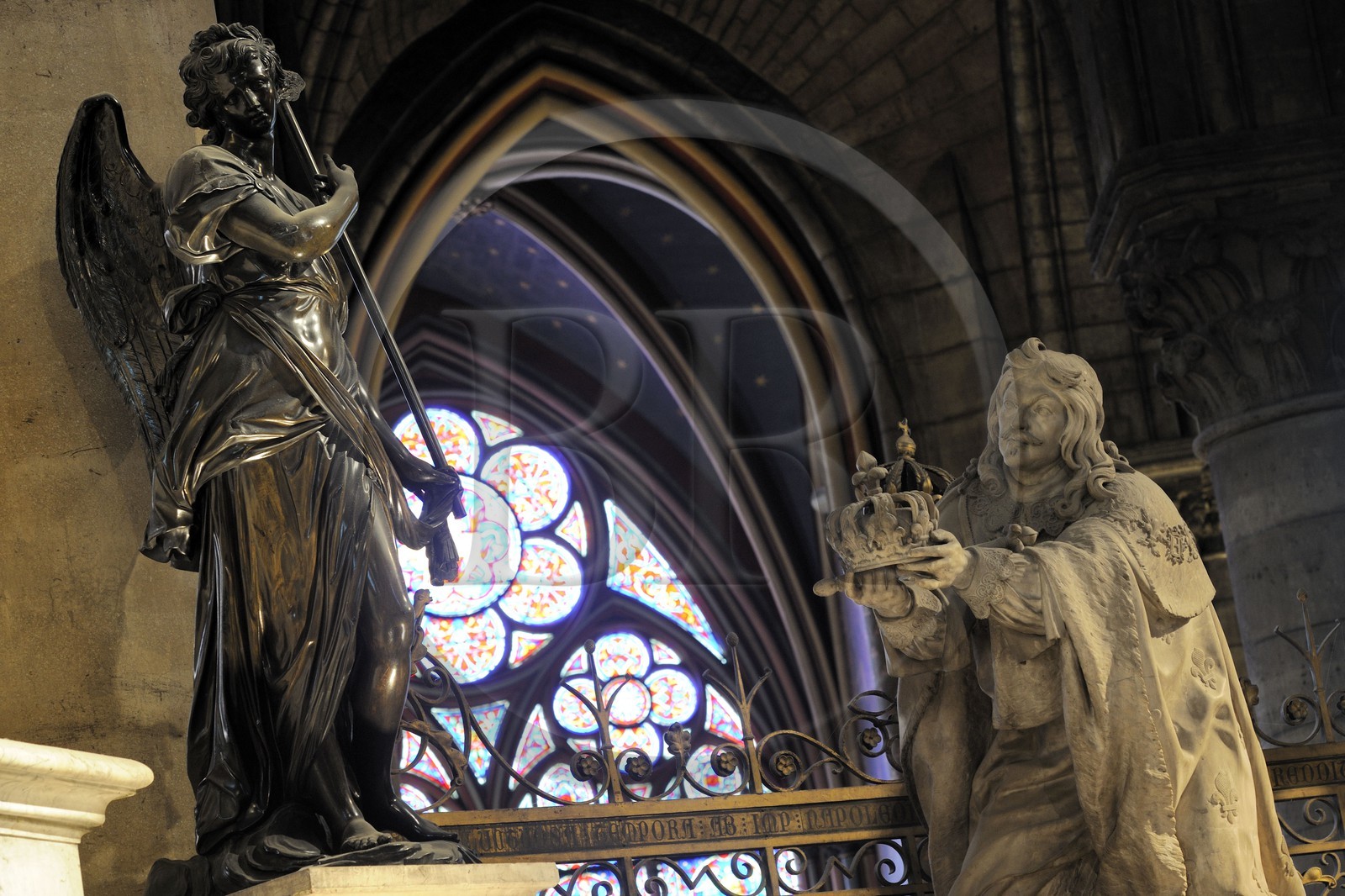 France, Paris (75), île de la Cité, la cathédrale Notre-Dame, le choeur, Louis XIII par Guillaume Coustou
