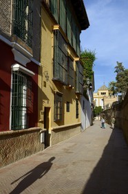 Espagne, Andalousie, Séville, calle Agua ou ruelle de l'eau est le cœur géographique du quartier Santa Cruz et fut baptisée ainsi car elle longeait un aqueduc encore en usage qui assurait l'alimentation en eau de l'Alcazar