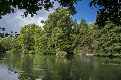 France, Cote d'Or, Climats terroirs of Burgundy listed as World Heritage by UNESCO, Beaune, the Bouzaize park