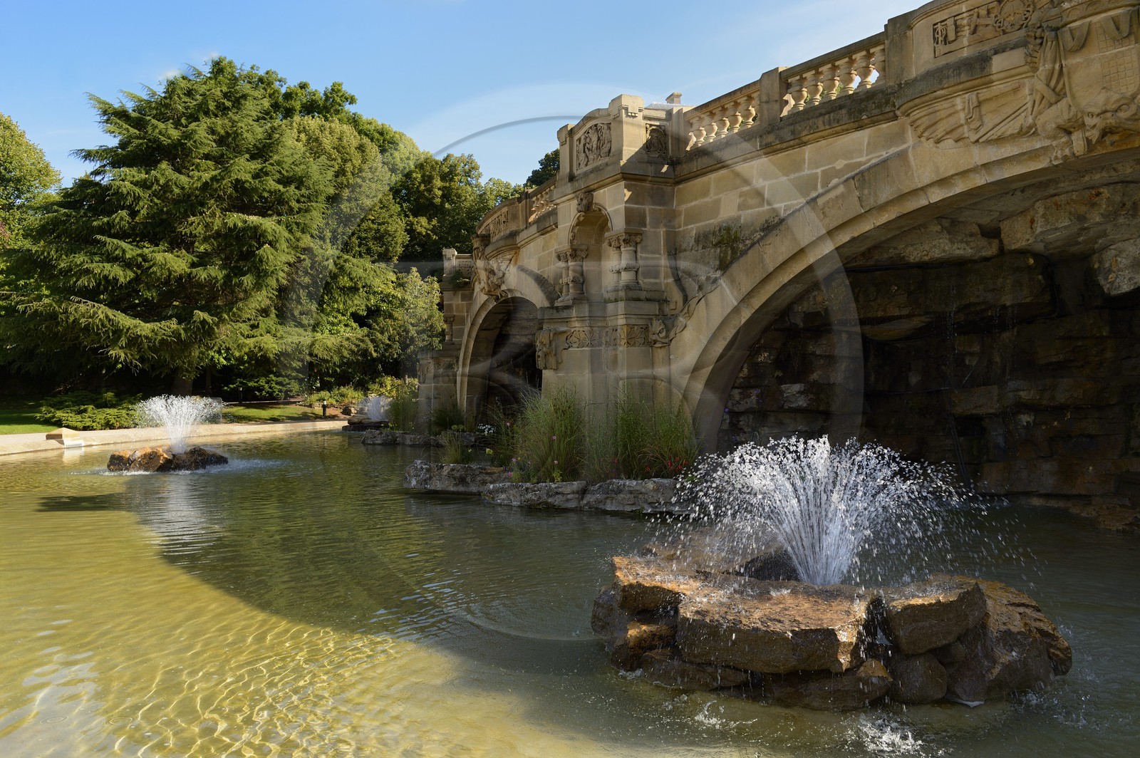 France, Moselle (57), Metz, bassin de l'Esplanade France, Moselle (57), Metz, bassin de l'Esplanade