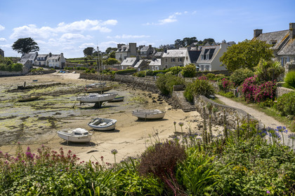 France, Finistère (29), Iles du Ponant, Ile de Batz, Porz an Eog, ancien port des goélettes
