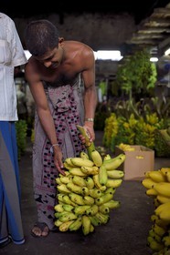 Sri Lanka, province de l'ouest, district de Colombo, Colombo, le marché de fruits et légumes Manning dans le quartier de Pettah