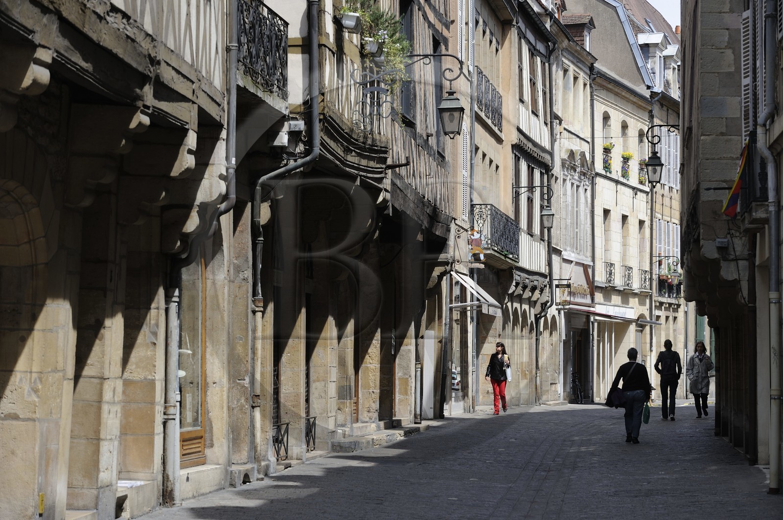 France, Côte d'Or (21), Dijon, rue médiévale de la verrerie