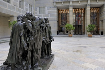 Switzerland, Basel, Museum of Fine Arts Kunstmuseum, The Burghers of Calais by the sculptor Auguste Rodin