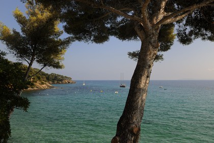 France, Var (83), côte des Maures à Le Rayol-Canadel-sur-Mer
