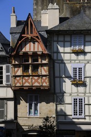 France, Finistère (29), Quimper, maisons médiévale rue Kéréon