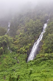 France, Ile de la Reunion, Cirque de Salazie, classé Patrimoine Mondial de l'UNESCO, cascade du Voile de la Mariée