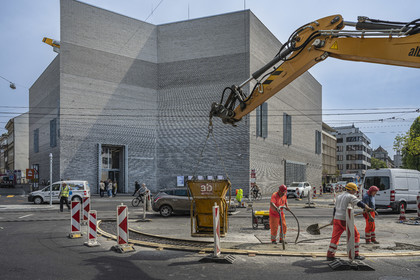 Suisse, Bâle, le Kunstmuseum Basel (musée d'Art) Neubau par le bureau d’architectes balois Christ & Gantenbein