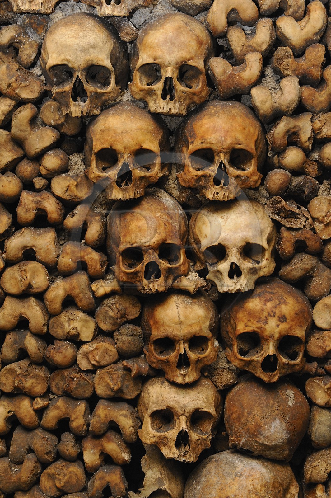 France, Paris (75), les catacombes, ossements France, Paris (75), les catacombes, ossements