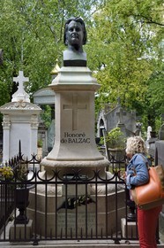 France, Paris (75), cimetière du Père-Lachaise, la tombe d' Honoré de Balzac