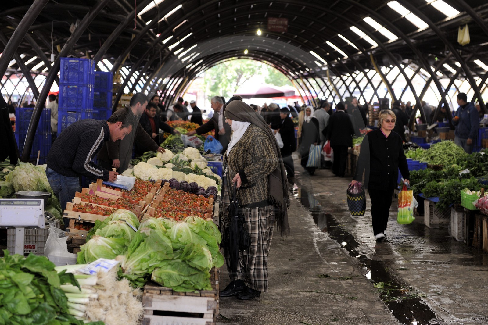 Turquie, Anatolie Centrale, province de Nevsehir, Cappadoce classée Patrimoine Mondial de l'UNESCO, marché d' Avanos