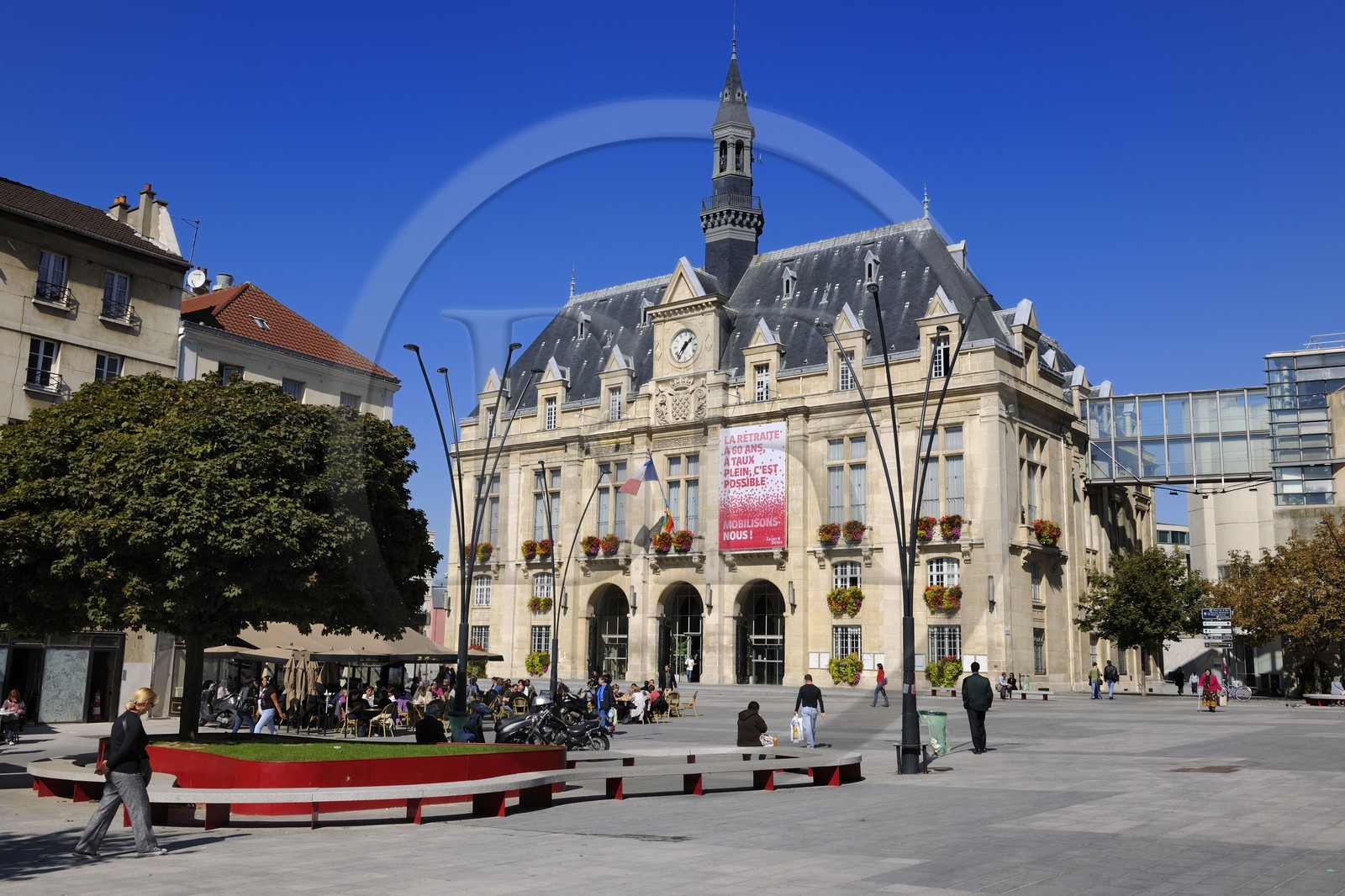 France, Seine-Saint-Denis (93), Saint-Denis, l'Hôtel de Ville