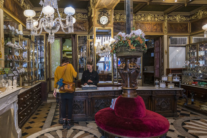 France, Loire Atlantique, Nantes, Graslin district, Debotté Gautier store dating from 1850 and specializing in candies and chocolates