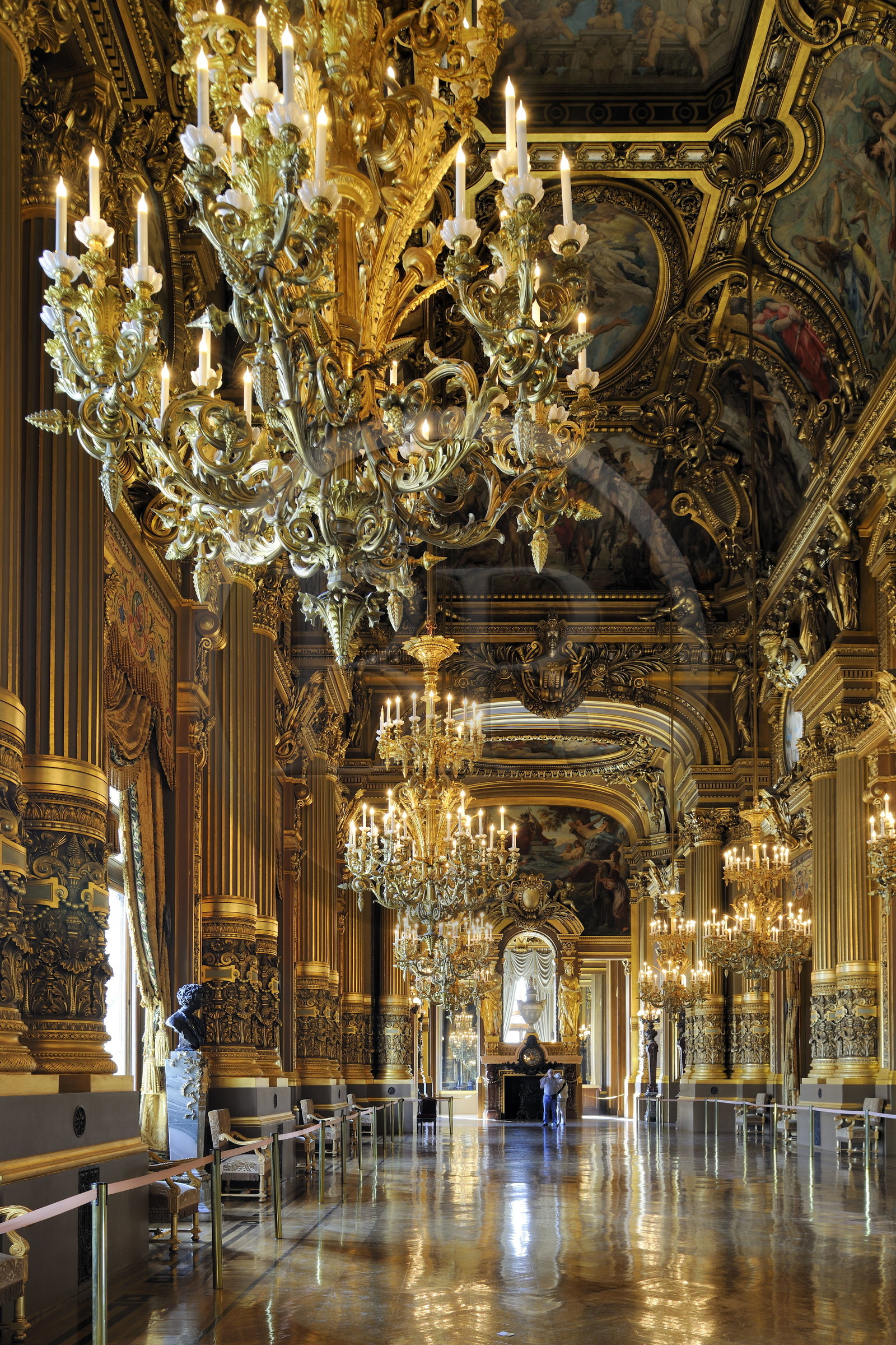 France, Paris (75), l'Opéra Garnier, le Grand Foyer