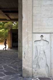 France, Bouches-du-Rhône (13), Marseille, oeuvre architecturale de Le Corbusier, classée Patrimoine Mondial de l'UNESCO, la Cité Radieuse par l'architecte Le Corbusier, le Modulor