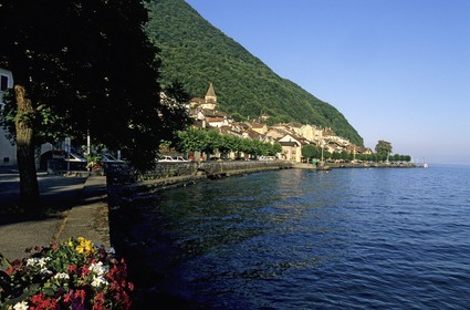 France, Haute-Savoie (74), Lac Léman, village de Meillerie