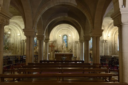 France, Meuse, Verdun, district of Ville Haute (Upper Town), Cathedral of the 10th century, eastern crypt