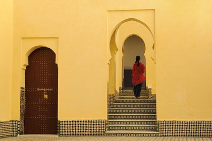 Morocco, Meknes Tafilalet Region, Meknes, Imperial City, Moulay Ismail Mausoleum
