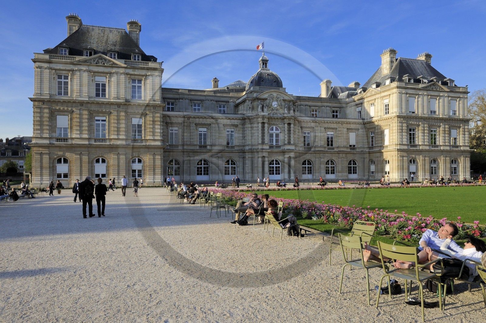 France, Paris (75), jardin du Luxembourg, palais du Luxembourg