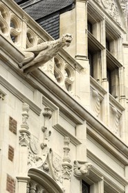 France, Loir et Cher (41), Blois, hôtel d'Alluye rue Saint-Honoré, façade gothico-Renaissance