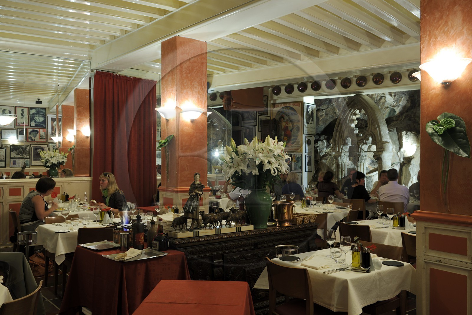 France, Manche (50), Mont-Saint-Michel, le restaurant de la Mère Poulard