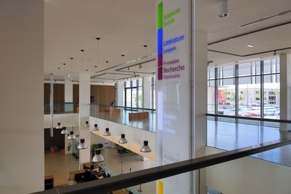 France, Herault, Beziers, multimedia library Andre Malraux