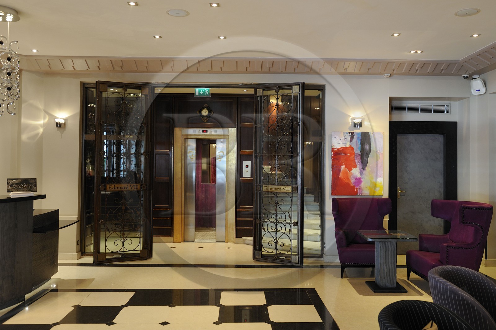 France, Paris (75), avenue de l'Opéra, hôtel de luxe Edouard 7