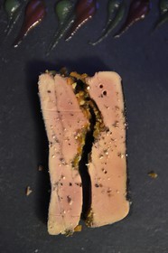 France, Dordogne, Perigord Noir, Dordogne valley, Sarlat la Caneda, passage Henri de Ségogne, restaurant Les Jardins d'Harmonie, foie gras