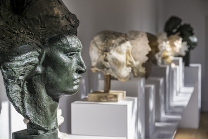 France, Paris, the museum of the sculptor Antoine Bourdelle, Dragon Cuirassier (bronze)