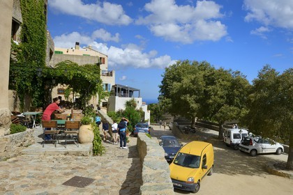 France, Haute Corse, Balagne, perched village of Sant'Antonino, labelled Les Plus Beaux Villages de France (The Most Beautiful Villages of France)