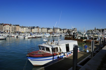 France, Seine-Maritime, Dieppe, the harbour and the Quai Henri IV
