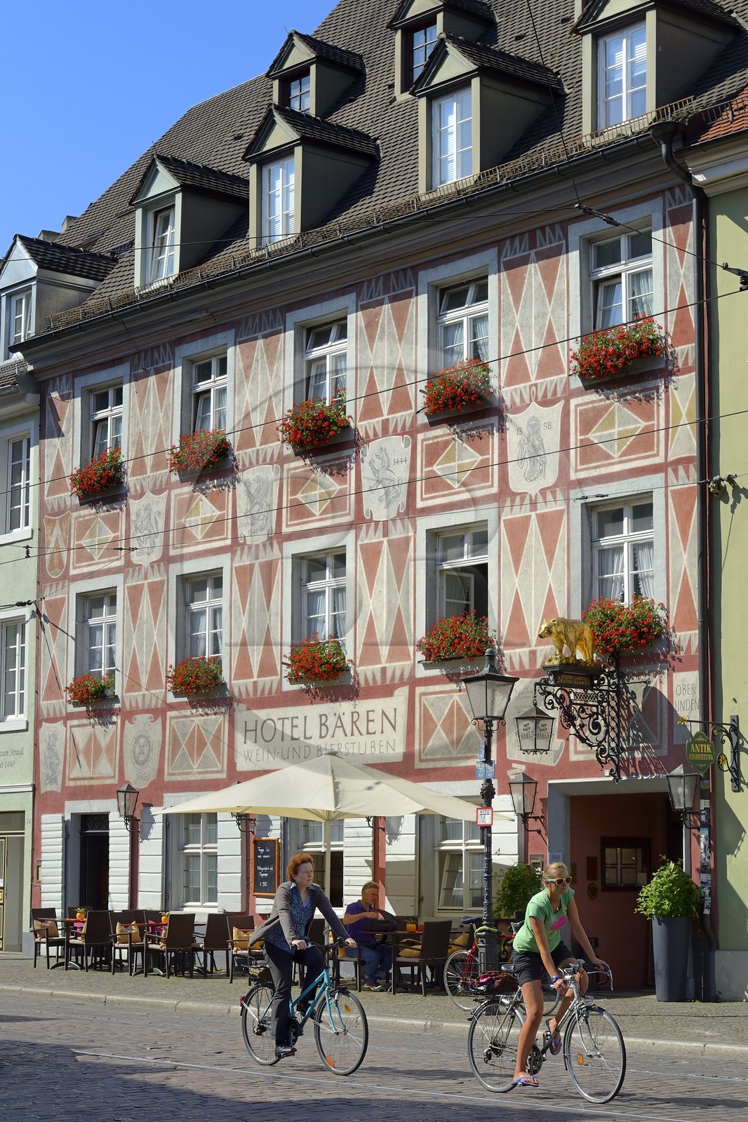 Allemagne, Bade-Wurtemberg, Fribourg en Brisgau, Zum Roten Bären le plus ancien hotel-restaurant toujours en activité d'Allemagne