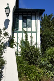 France, Pyrénées-Atlantiques (64), la côte du Pays-Basque, Hendaye, Villa Bakhar Etchea de Pierre Loti