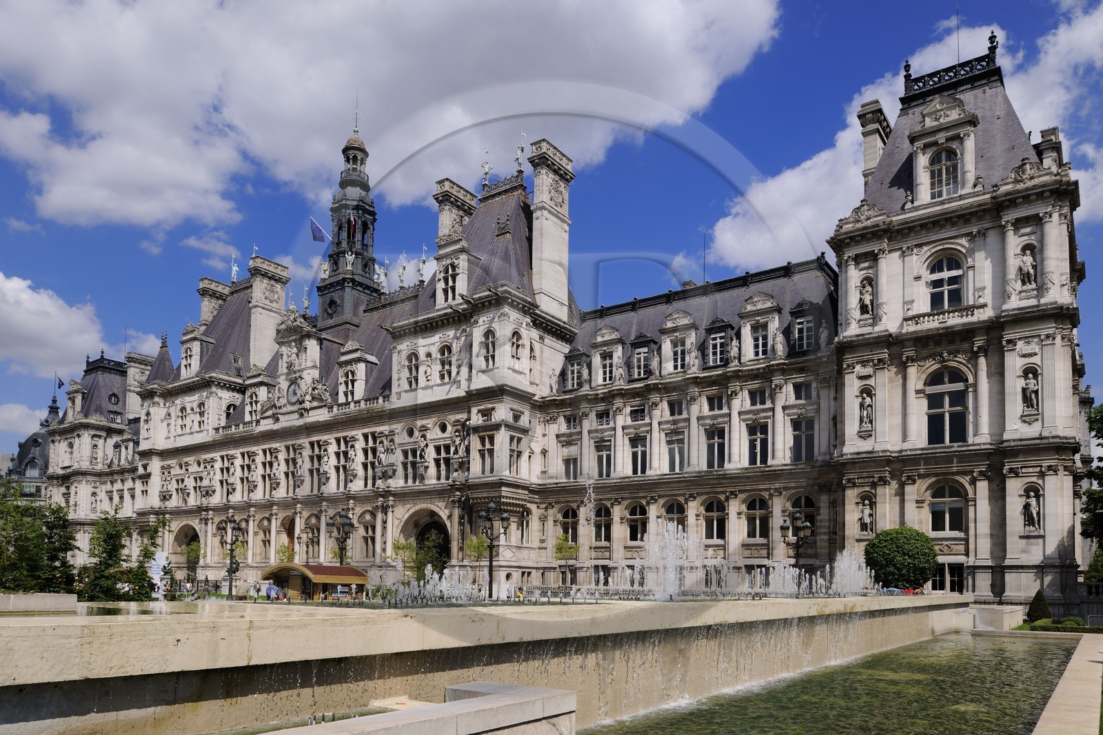 France, Paris (75), l'hotel de ville de Paris (mairie)