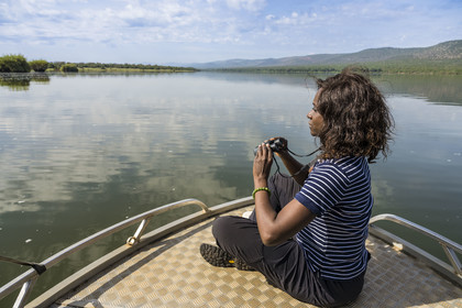 Rwanda, Parc national de l'Akagera, le lac Ihema